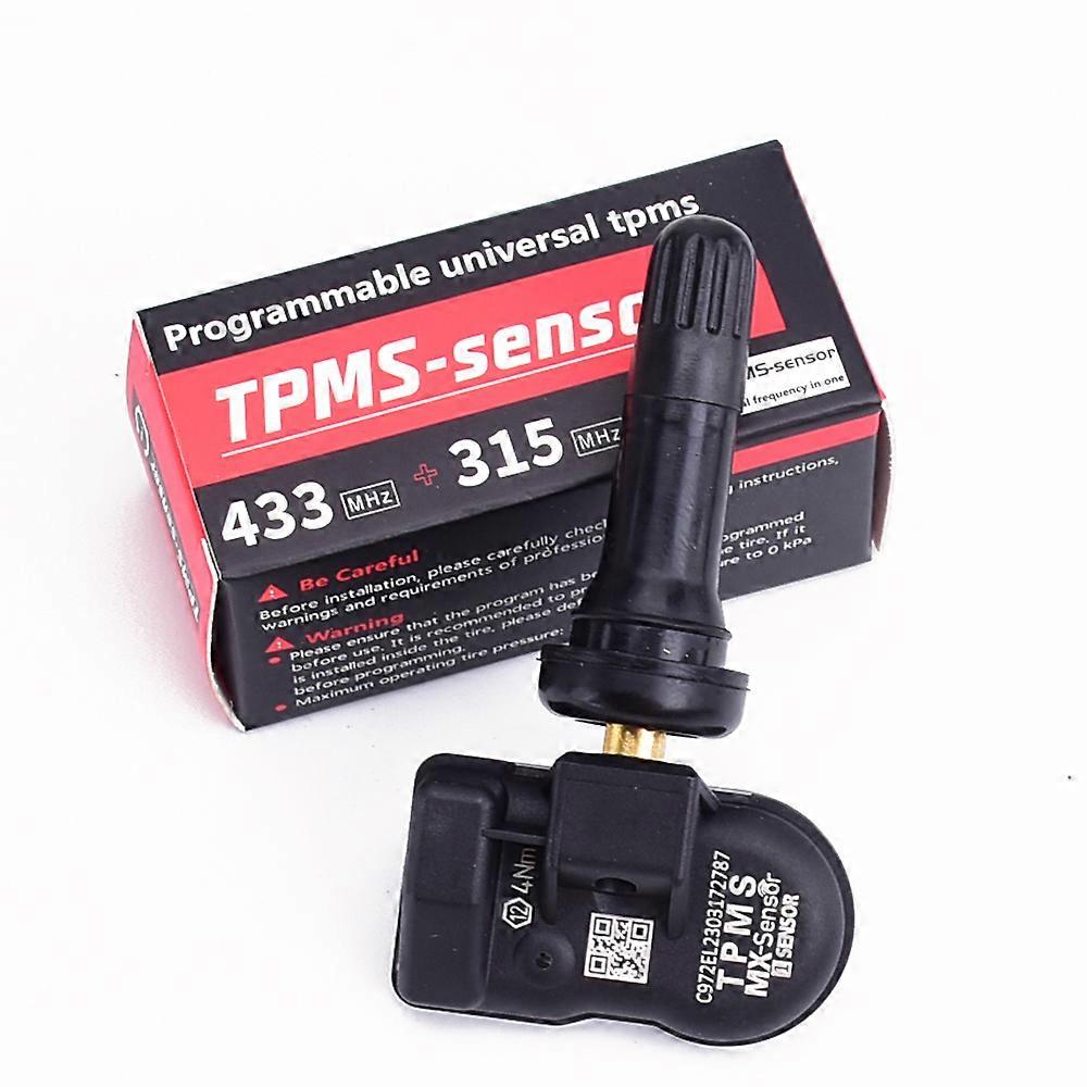 4pcs Gummi MX Sensor 433MHZ + 315 MHZ 2in1 Mx-Sensor TPMS Reifenreparaturwerkzeug Kfz Zubehör für TS501 TS508 MK808S TS