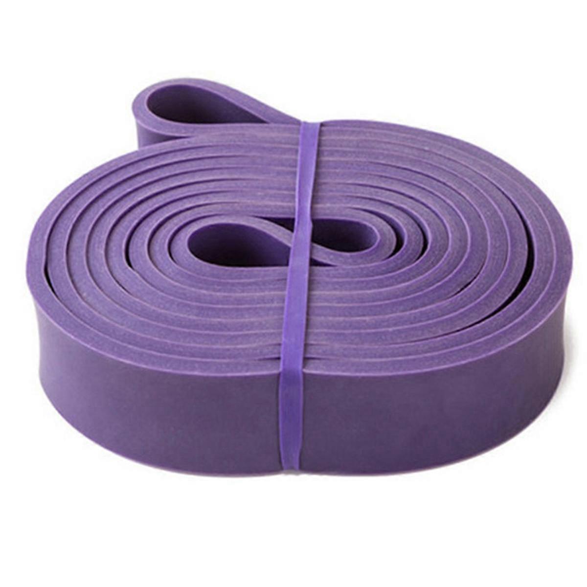 Tough Latex Resistance Band Elastic Exercise Strength Pull-Ups Auxiliary Band Strengthening Train,3.2cm,Purple