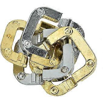 Puzzle Lock Educational Toy Metal Wire Puzzle Set Brain Teaser IQ Test Disentanglement Unlock Interlock Game Magic Trick Toy Four Leaf Clover Lock for