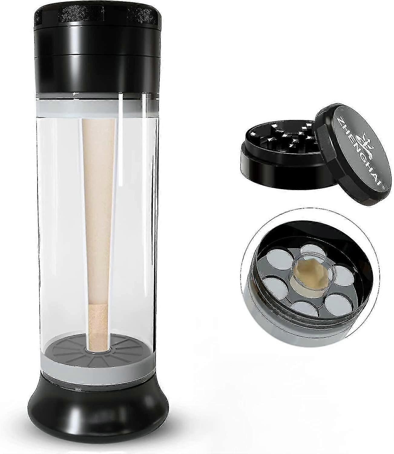 3 In 1 Spice Grinder, All In One Loader Blunt Roller Machine (black) -krygv