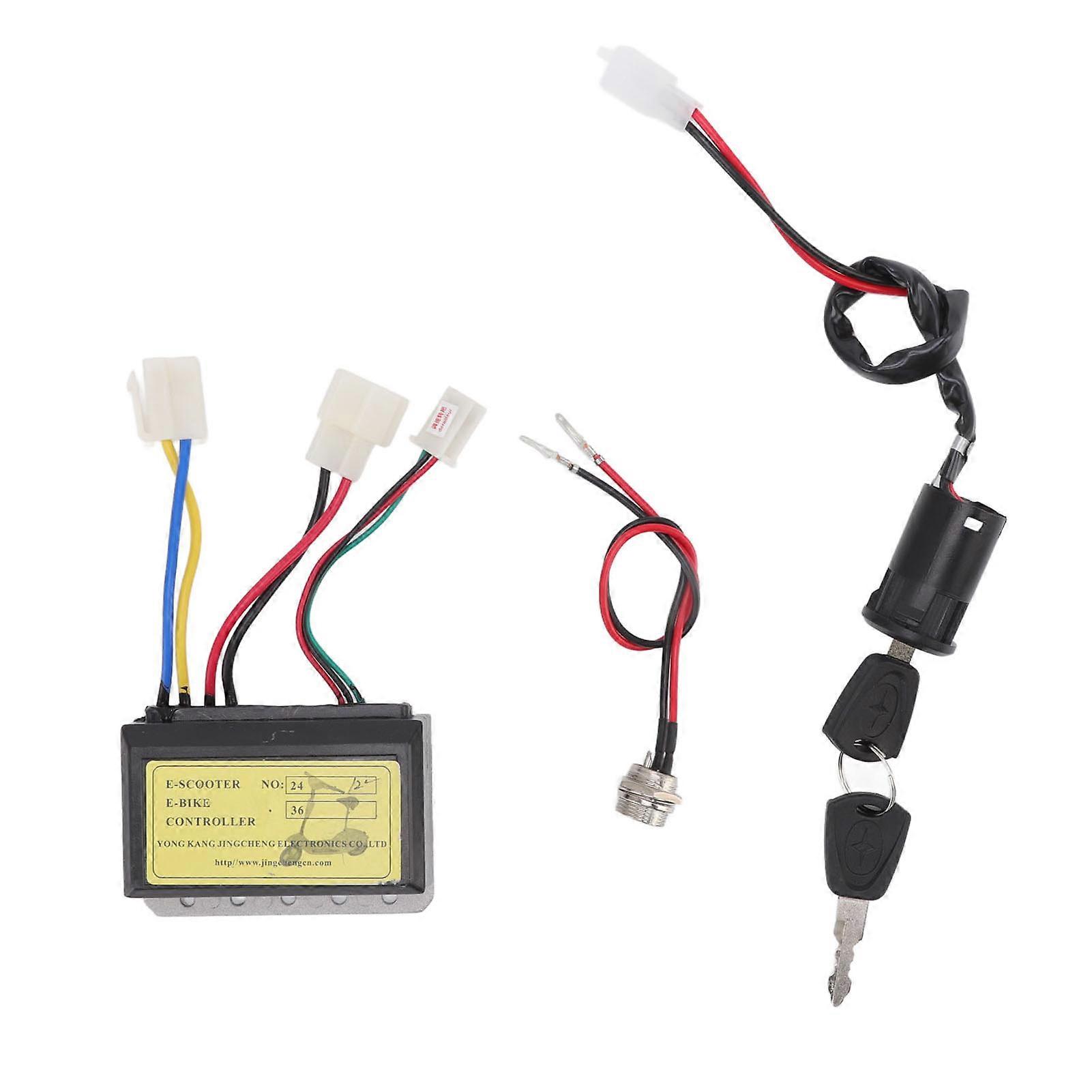 בקר מהירות מנוע מברשת DC12V 250W תיבת אפנן וסת מהירות לקטנוע Go Karts מכסחות דשא