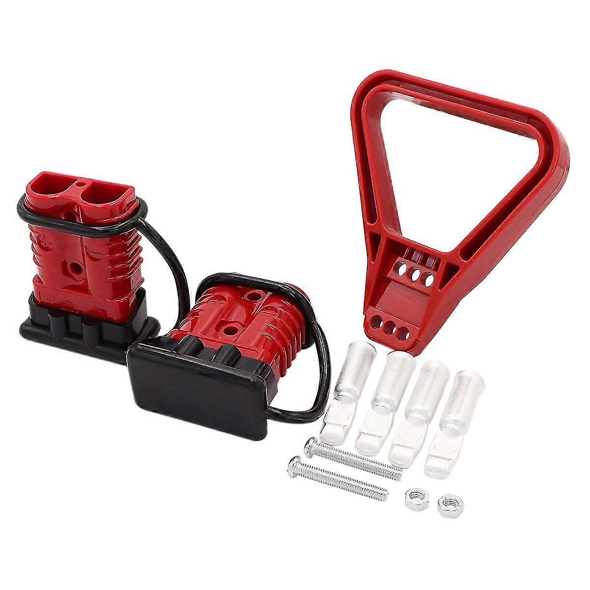 2Pcs 175A 1/0 AWG Battery Power Connector Cable Quick Connect Disconnect Kit for Anderson Connector