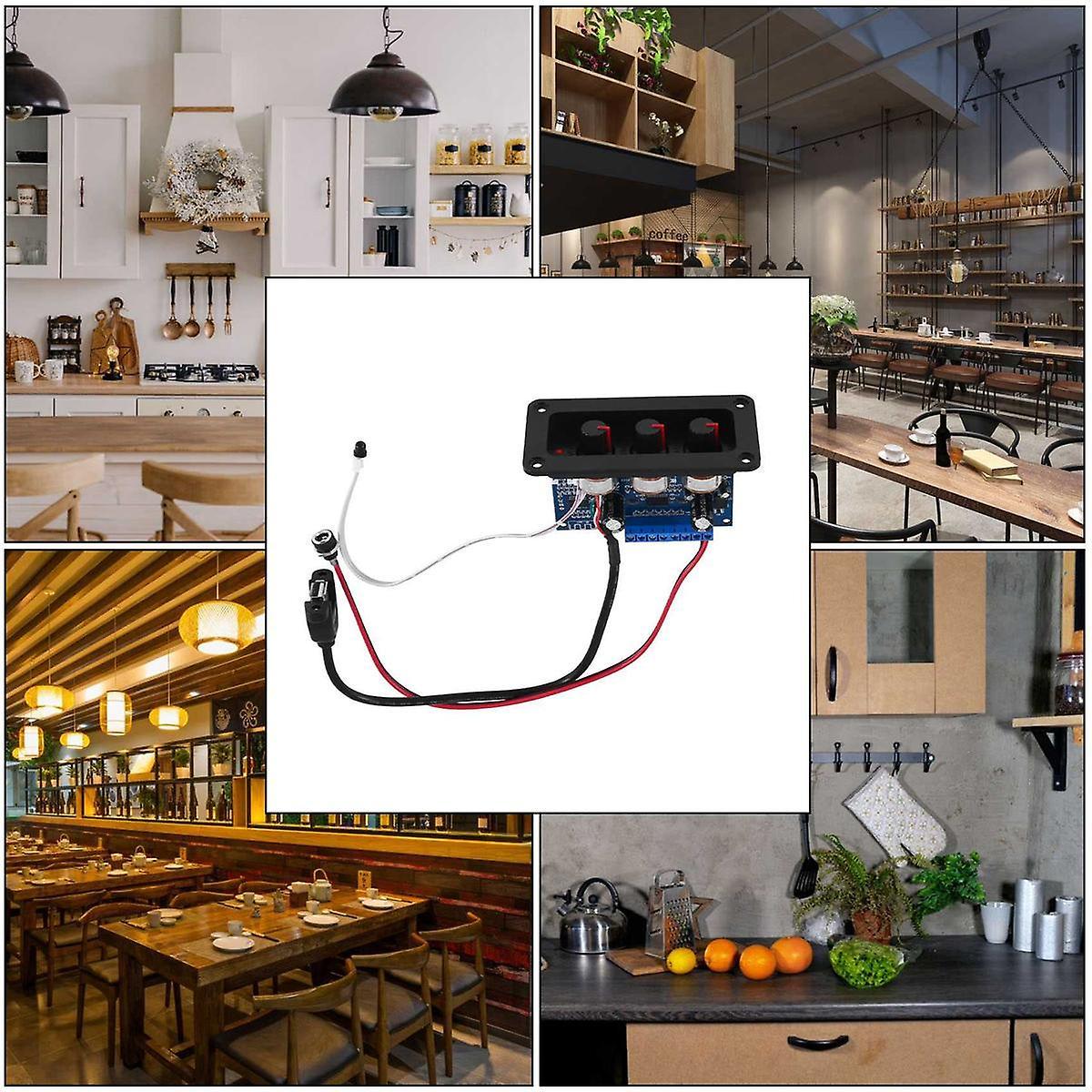 2X25W+50W 2.1 Channel Bluetooth 5.0 Subwoofer Class D Audio Amplifier Board Kit with DC Female+USB