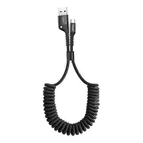 Baseus CATSR-01 2A Fish-eye USB to USB-C / Type-C Spring Charge and Data Cable