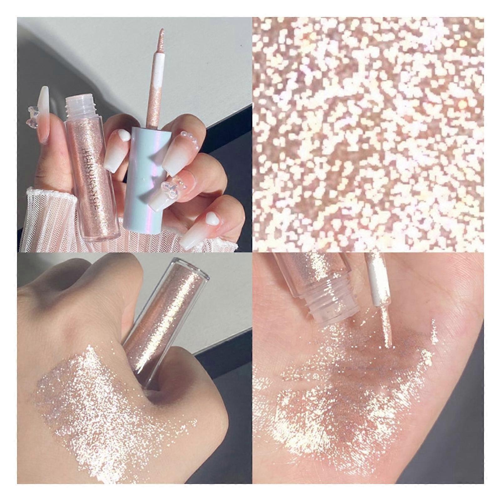 Colorful Pearl Eye Makeup Glitter Liquid Eyeshadow Sparkling for Daily and Professional Makeup