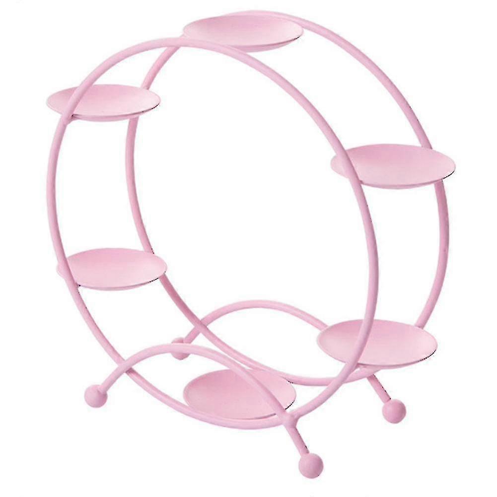 Dessert Table Décor Set Plateau Présentoir Fer Forgé Gâteau Rack B