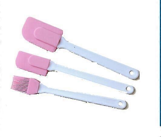 Wabjtam 3pc Silicone Utensil Set Heat Resistant Spatula Scraper Baking Kitchen Cooking