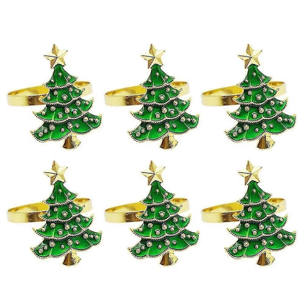 Christmas Tree Napkin Ring Towel Ring Hotel Table Decoration Set