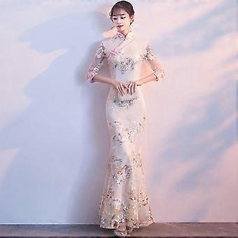 JWL-Vintage Chinese Style Wedding Dress Retro Toast Clothing Mini Gown  Marriage Cheongsam Qipao Party Evening Dress Vestidos Clothes | Fruugo UK