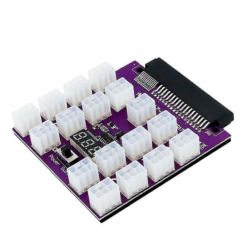 Upgrade Version Atx 17 X 6pin Supply Breakout Board Adapter Converter 12v For Ethereum Btc Mining