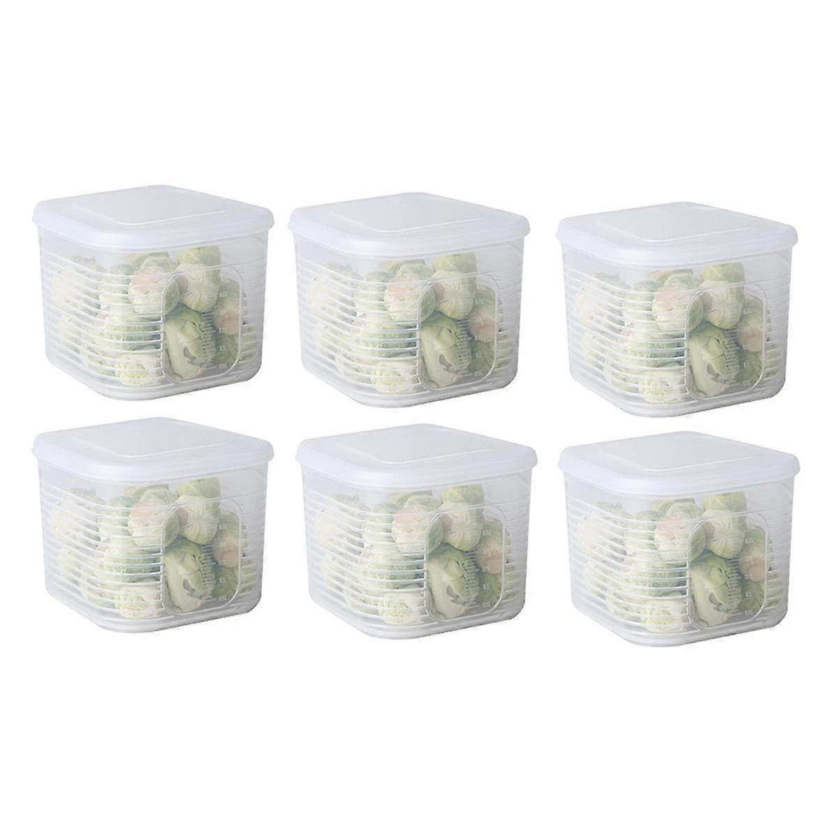 Storage Box Organizer of Refrigerator with Cover Storage Room Organization for Vegetable, Fruits an