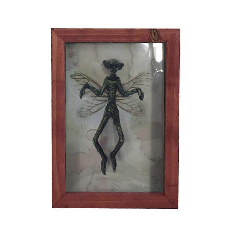 Creative Ghost Specimen Photo Frame Visual Effect Decorative Wood Picture Frame for Halloween KAESI