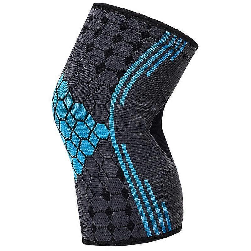 Knee pads men's tactical sports knee basketball equipment joint sleeve sports riding training military training crawling,1pair(blue,size L for people
