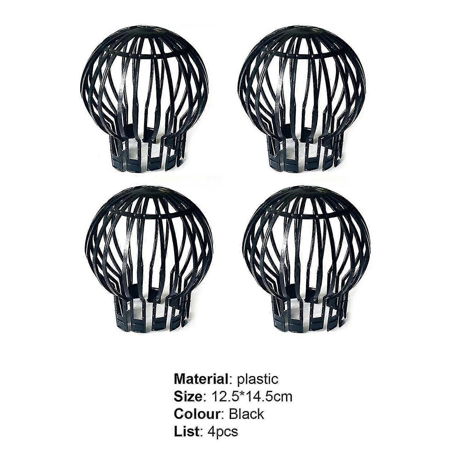 4pcs Roof Sheet Net Modern Good Durability Plastic Floor Drain Net Leaves Gutter Strainer Household Supplies