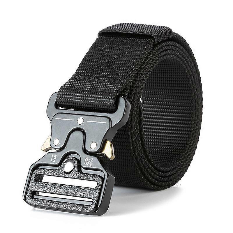 Military Tactical Belt for Men 49''x1.5'' Webbing Nylon Belt Quick Release Buckle Heavy Duty