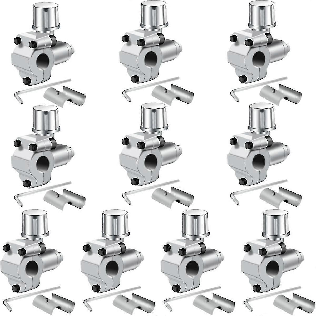 10Pack BPV-31 Piercing Valve Line Tap Valve Kits ajustáveis para condicionadores de ar HVAC 1/4 polegadas, 5/16