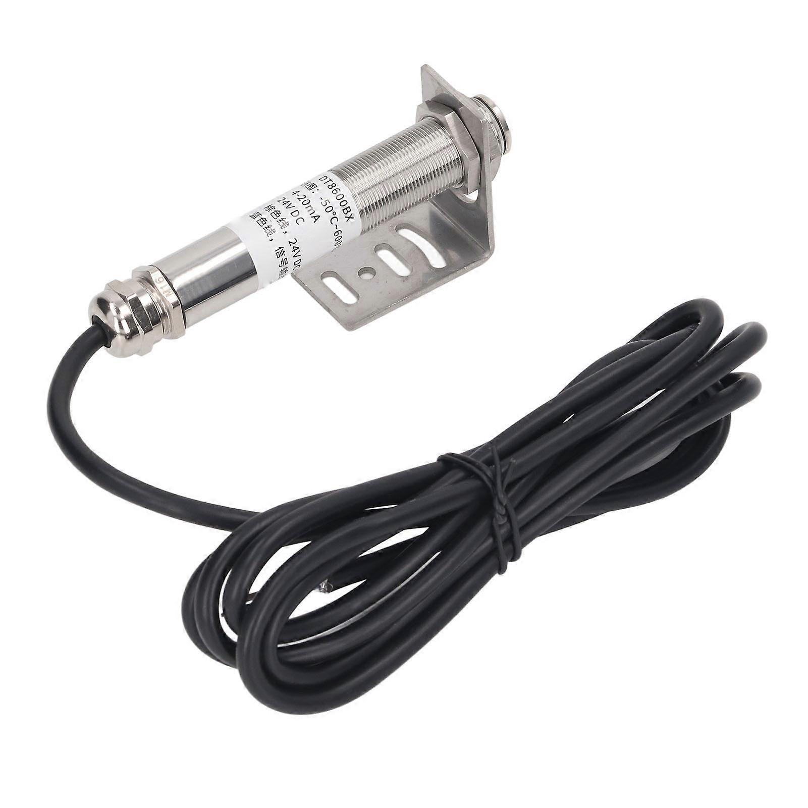 Temperature Sensor Non Contact 20:1 ?50?600 Temperature Detection Probe for Metallurgy DC24V