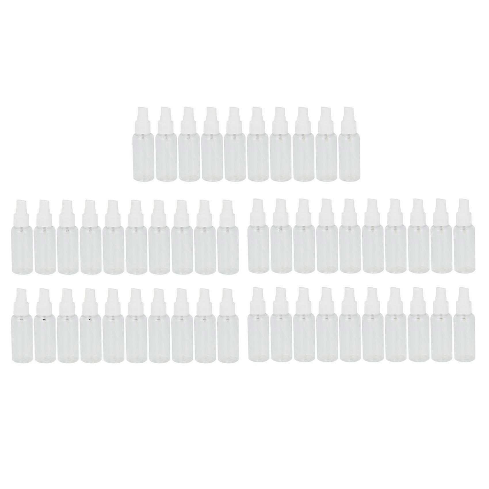 50 Stück 50ml Flaschen leer nachfüllbar Zerstäuber transparent