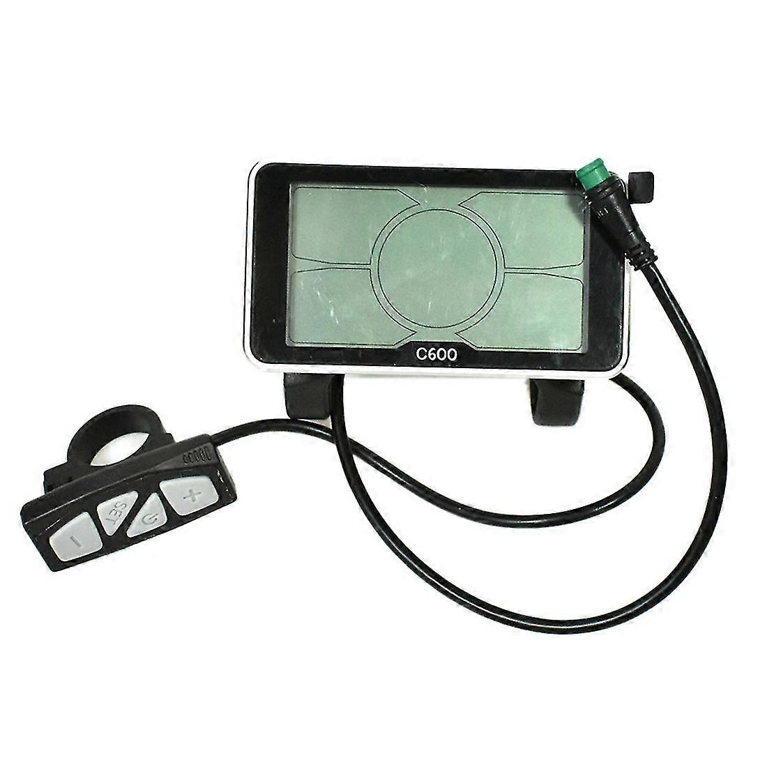 5S πρωτόκολλο 24V 36V 48V LCD C600 μεγάλη οθόνη 4 ιντσών ηλεκτρική επίδειξη ποδηλάτων με αδιάβροχο συνδετήρα