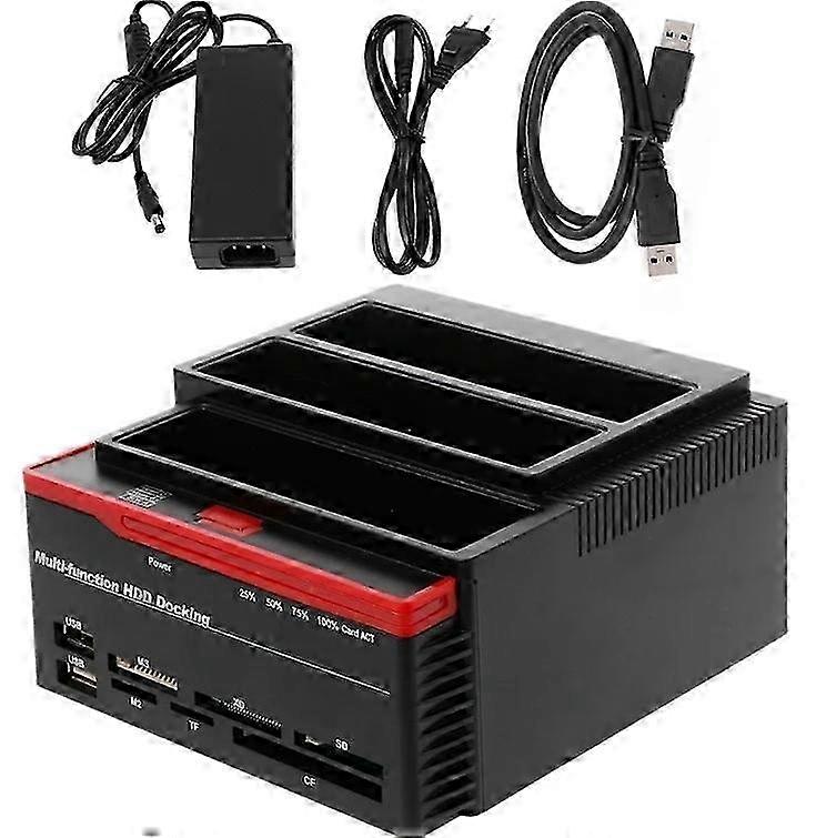 USB3.0 To SATA IDE External 2.5" 3.5" HDD Hard Drive Docking Station Card Reader *dls*