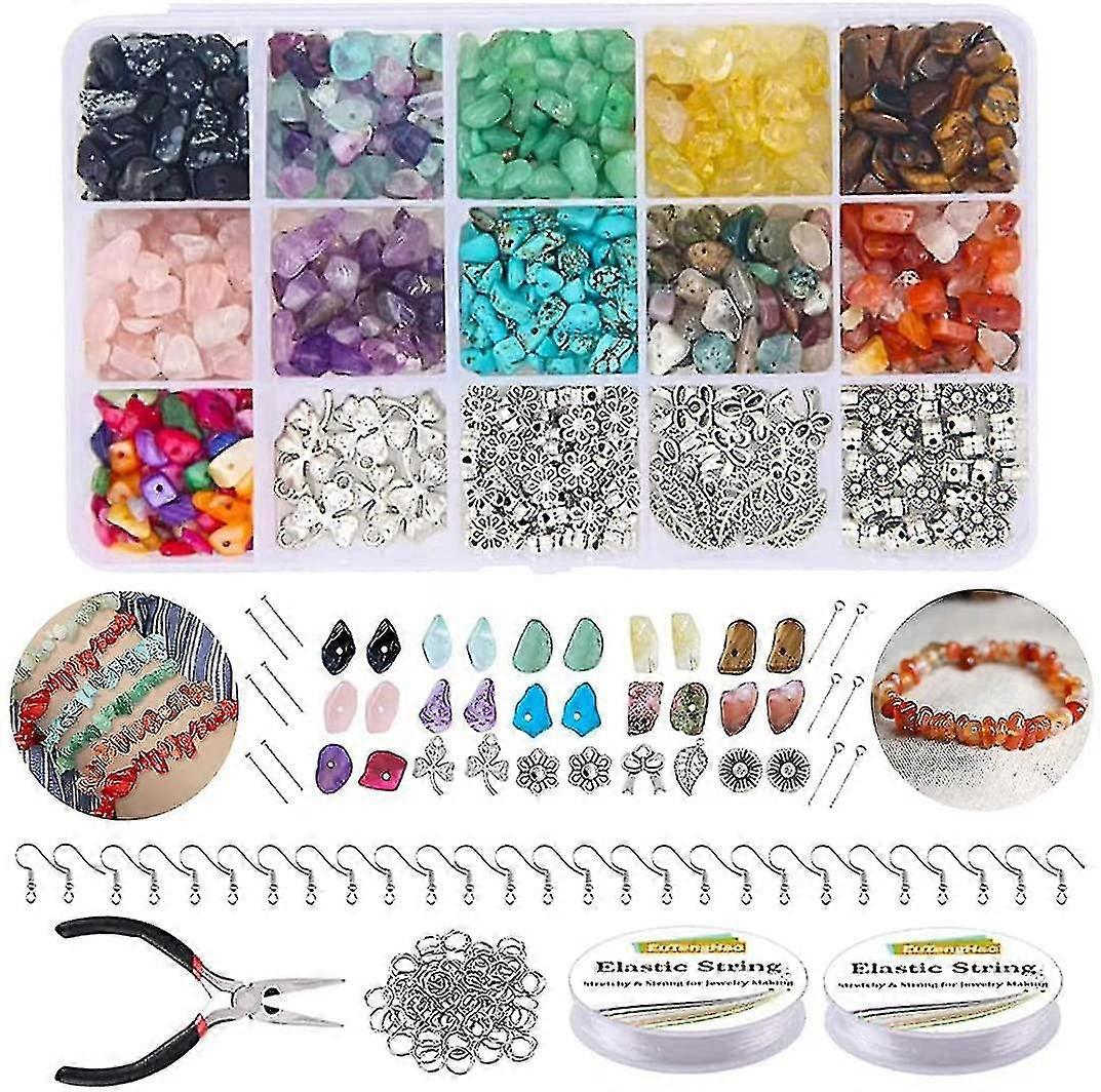 Mücevherat Yapımı Kit Kristal Boncuklar Doğal Taş Takı Yapımı Kit Takı İçin