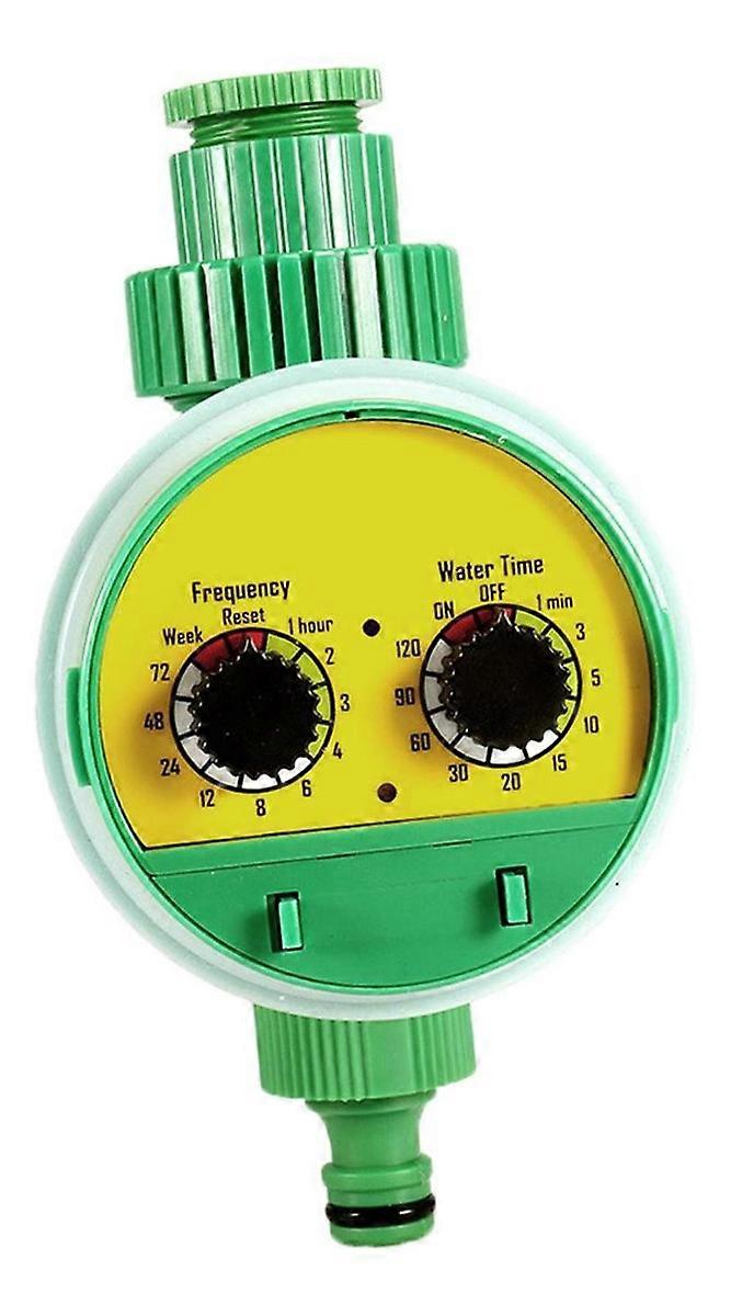 Waterproof irrigation timer with LCD screen,smart irrigation controller automatic double dial timer controller home automatic flower watering knob typ