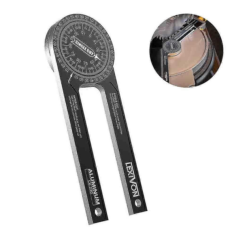 Miter Saw Protractor Aluminum Angle Finder 360 Protractor Digital Gauge Multi Angle Measuring Ruler
