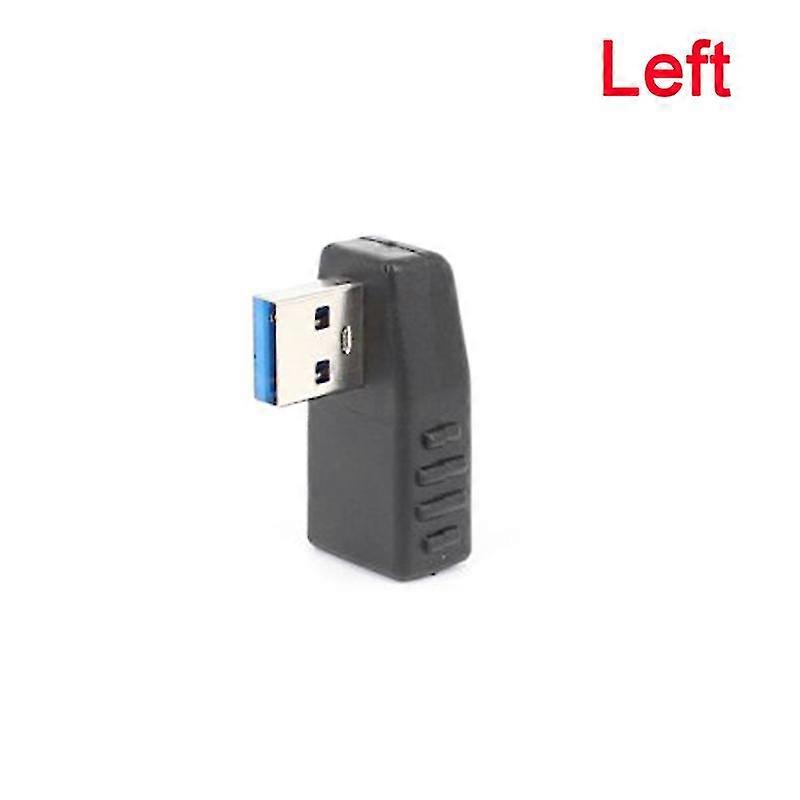 90 graus esquerdo ângulo direito usb 3.0 um macho para fêmea conector adaptador
