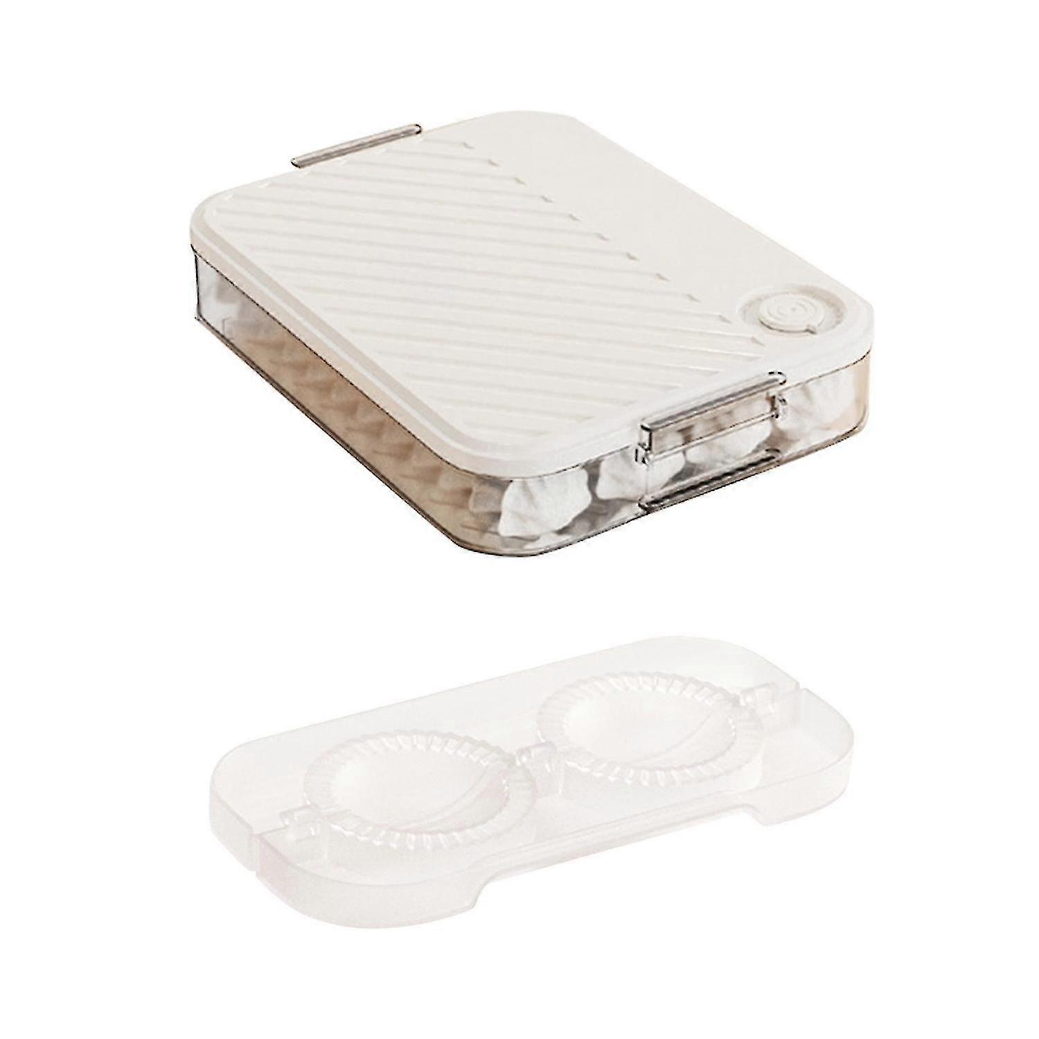 Dumpling Storage Box Kitchen Stacking Holder Container W/ Lid Recordable Date