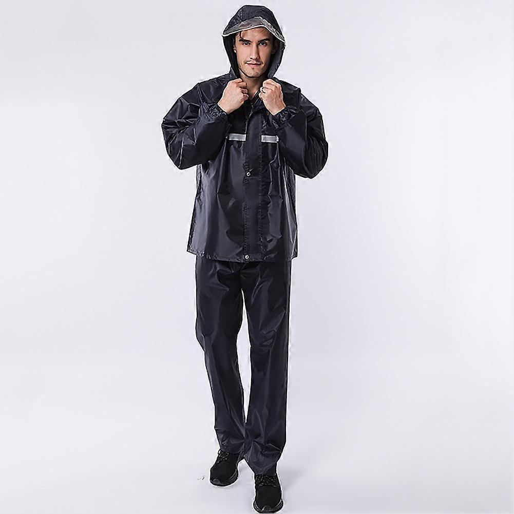 מעיל גשם עמיד למים מפוצל חליפת מעיל גשם אופנה מכנסיים מעיל אטום חיצוני סט לאופנוע טיולים ציוד דיג
