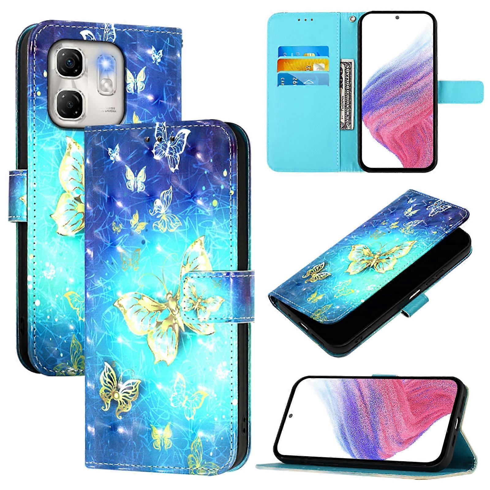 3D Painted PU Case For Infinix Hot 50i 5G / Smart 9 4G