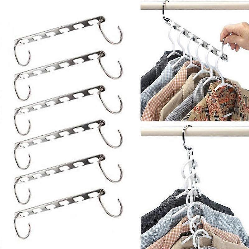 Newest 1 Pcs Collapsible Multi Function?? Metal Magic Hook Clothes Closet Hangers Space Saver Organizer