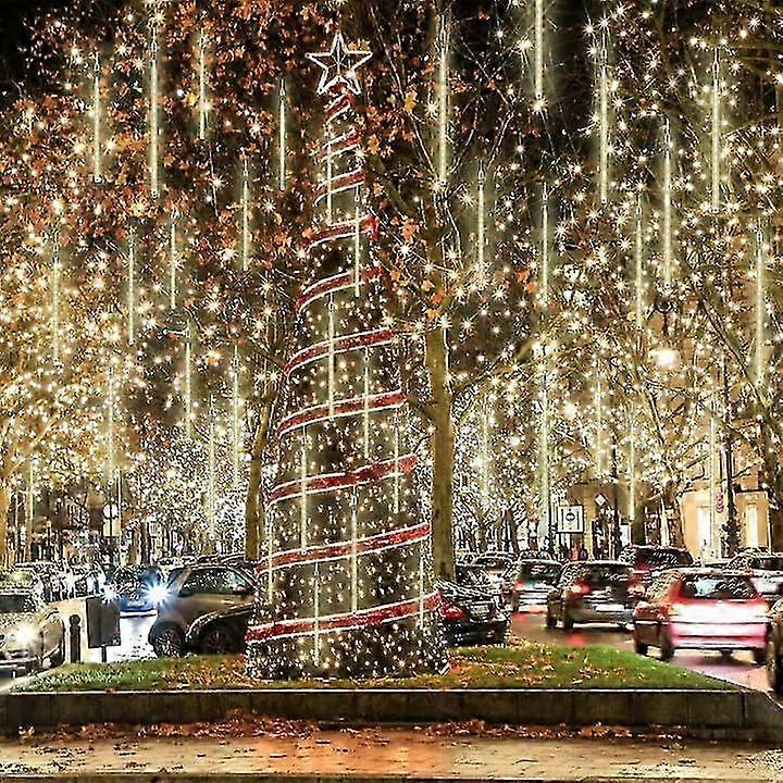 Meteor Shower Fairy Lights Outdoor, 16 Tubes, 30 cm, 540 LEDs, Christmas Lighting, Meteor Shower Fairy Lights, Icicle Lights for Christmas Decoration