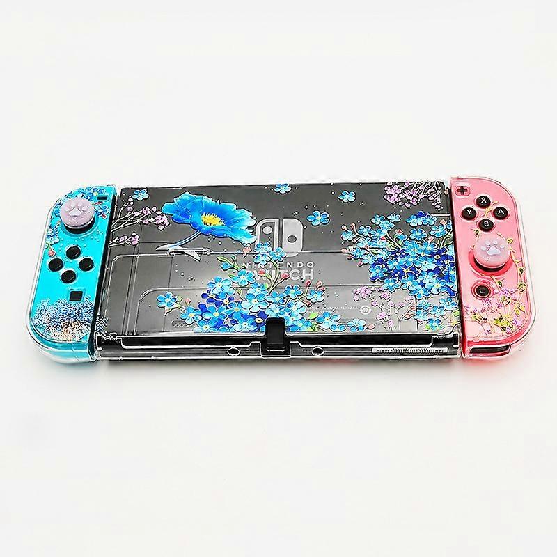 Transparent Clear PC Hard Case Protective Cover Crystal Shell for Nintend Switch Oled Console Joy Con Controller Back Protector|Cases|