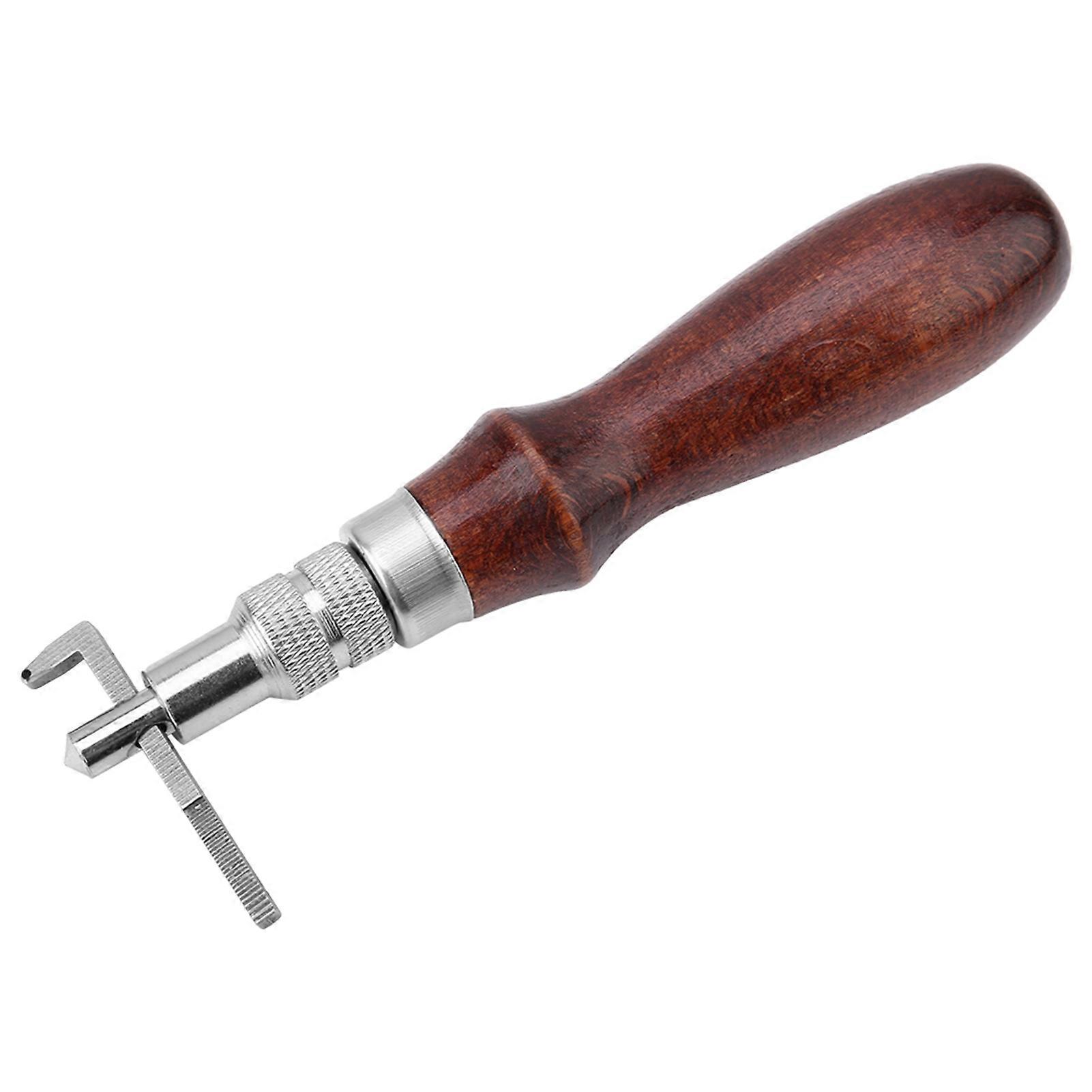 Adjustable Leather Groove Tool for Edge Stitching and Notching in DIY Crafts