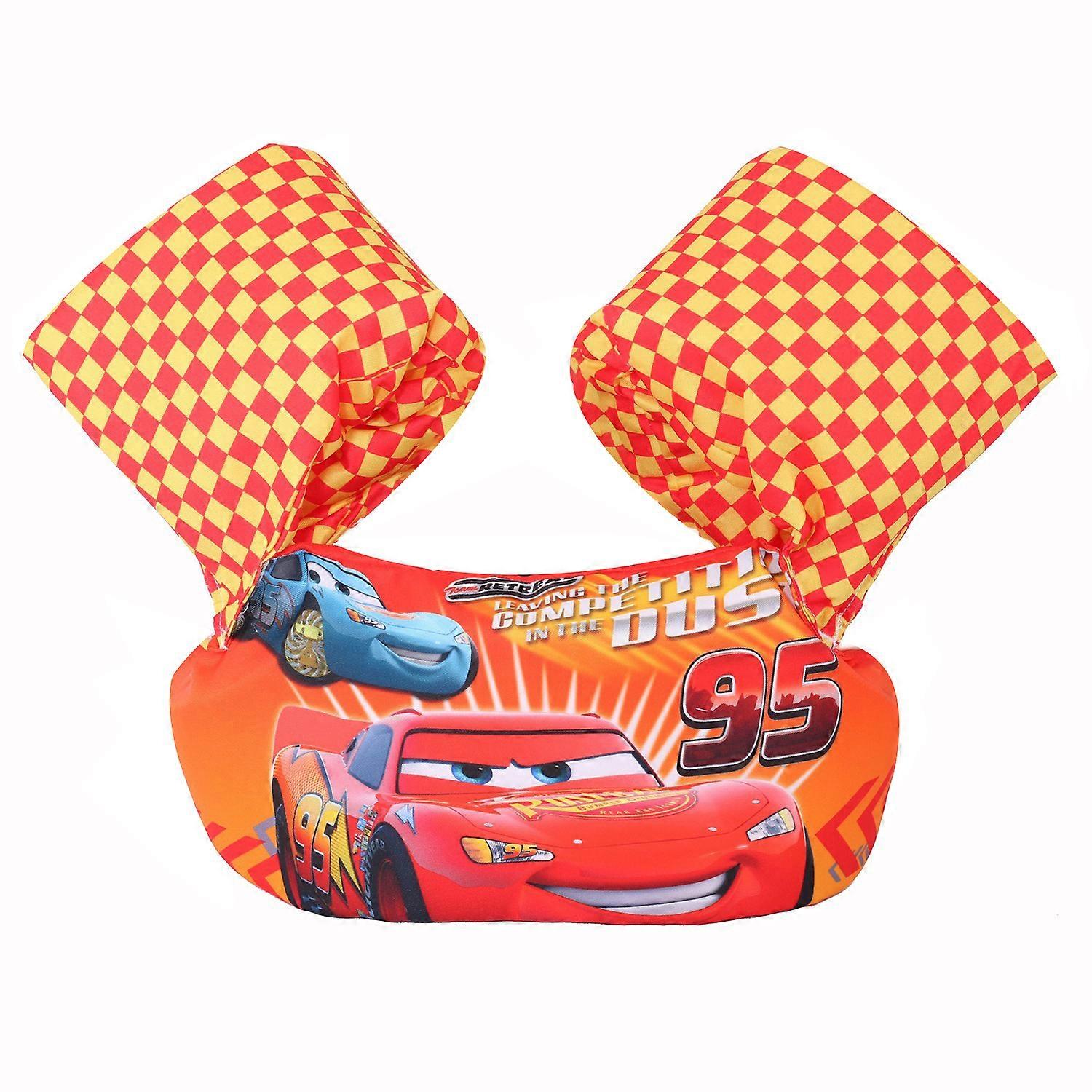 Children's swimming vest (The yellow car), floats with arm wings, suitable for children from 10 to 25 kg
