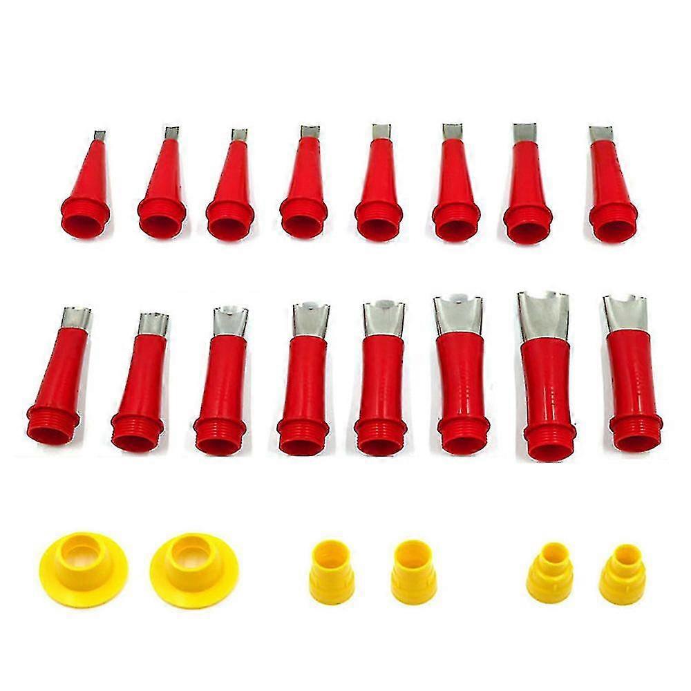 22pcs Stainless Steel Caulk Nozzle Applicator Caulking Finisher Glue Silicone Sealant Finishing Too