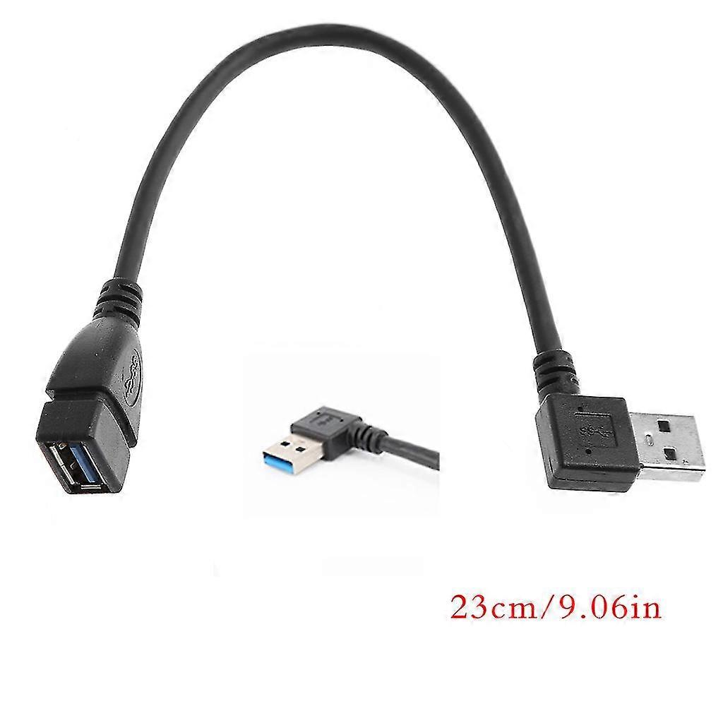 Usb 3.0 A Left Angle 90 Degree Male To Female Usb Extender Cord Convertor
