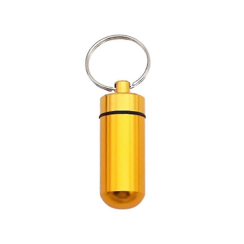 Mini Pill Case With Key Ring Medicine Holder Pocket Pill Box Keychain Capsule Container