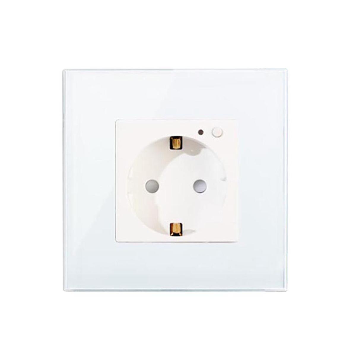 Electrical Plug Socket Wall Power Outlet Panel 16A European Round Hole Power Outlet Power Smart Socket EU Plug