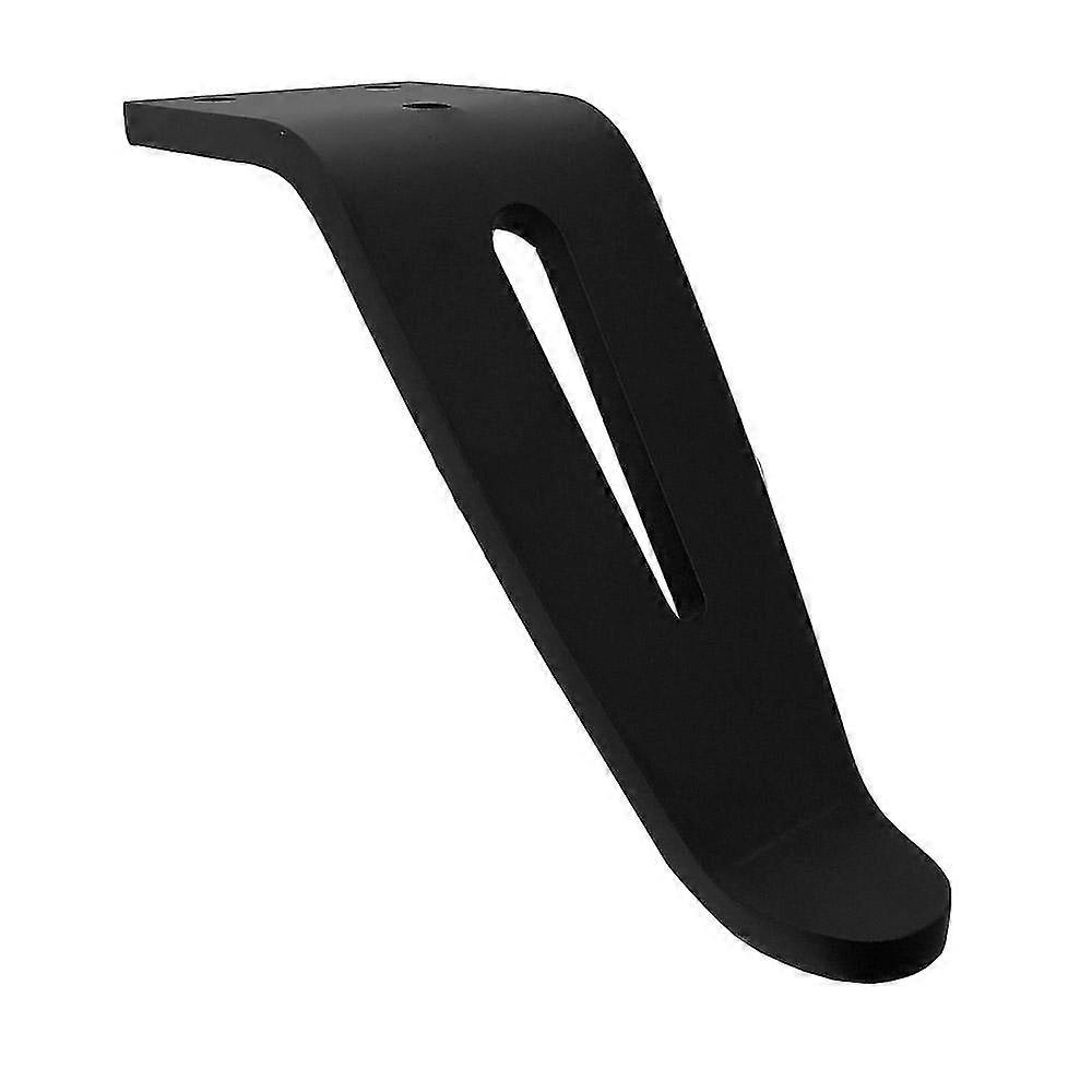 Sort solid design møbelben 12 cm (1 stk.)