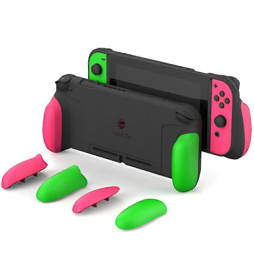 Skull & Co. GripCase Protective Case Cover Shell with Replaceable Grips for Nintendo Switch
