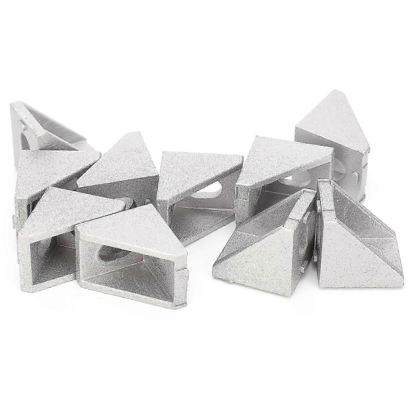 Aluminium Right Angle Connectors for 3D Printer 2020 Extrusion Profile Set of 10 EU Standard T Type