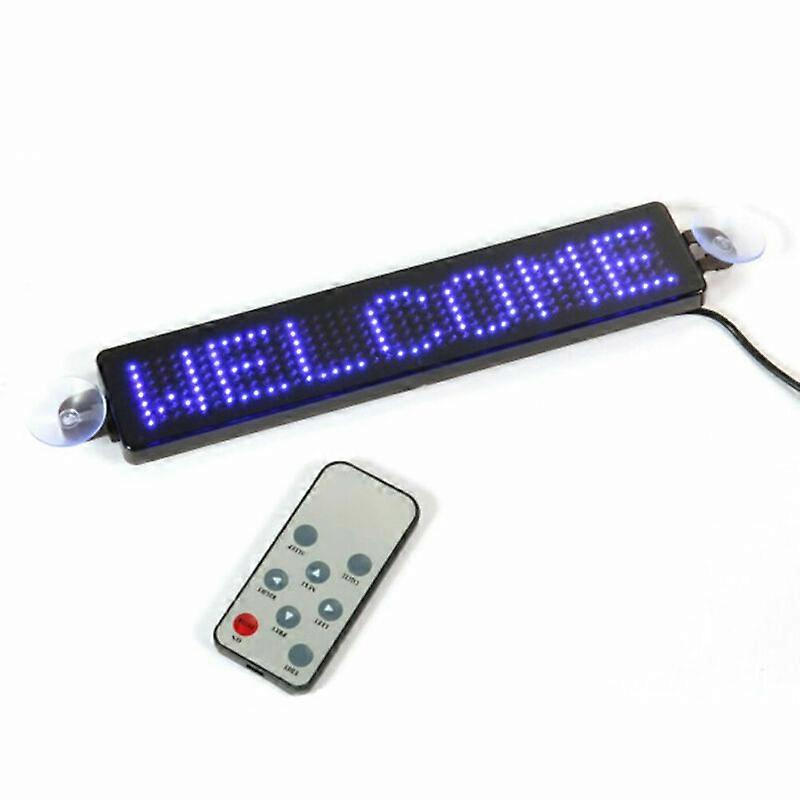 Full Color LED Display On Car LED car strip screen English remote control LED car advertising screen Car rear window LED