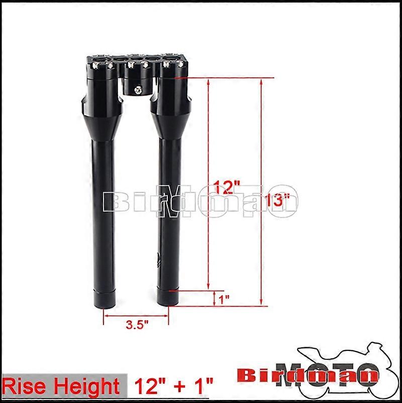 Handlebar Risers Kit 1 1-1/8 1-1/4 1-1/2 Modified Handle Bar 8 10 Riser Clip On Top Clamp for Harley Chopper Cafe Racer
