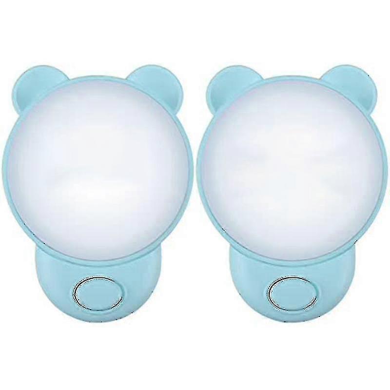 Night Light Children's Socket With Switch Led Bedside Lamp Compatible With Plug Light Suitable Compatible With Bedroom 2pcs