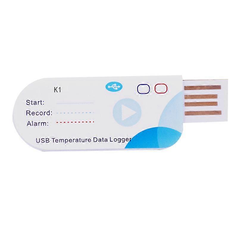 USB záznamník teploty 14400 bodov USB správa 60 dní IP65 jednorazový rekordér