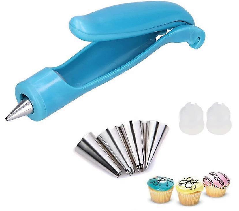 7 Pcs Fondant Cake Sugar Craft Decor Pen Set Icing Piping Nozzles Tips for Cake Decoration