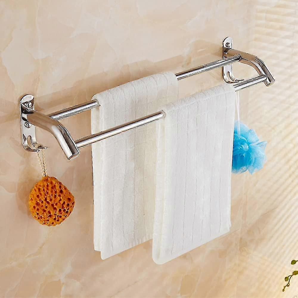 Chrome Towel Rack Towel Shelf Stainless Steel Towel Rack Bathroom Towel Rack Wall Mounted Towel Rack
