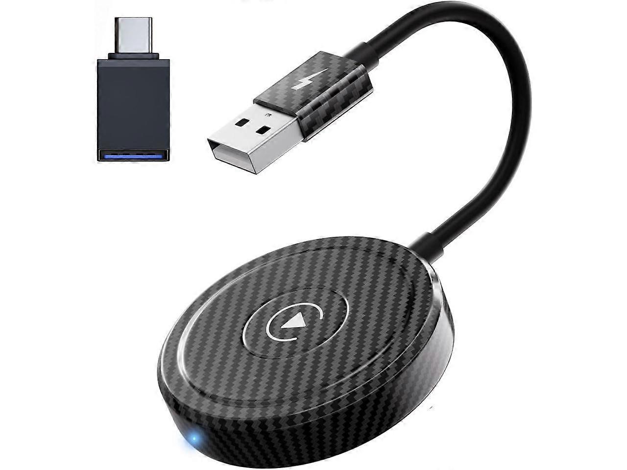 Wireless CarPlay Adapter for iPhone - 2024 Apple CarPlay Wireless Adapter 5Ghz WiFi Auto Connect Car Play Wireless Adapter-Wireless Apple CarPlay Adap